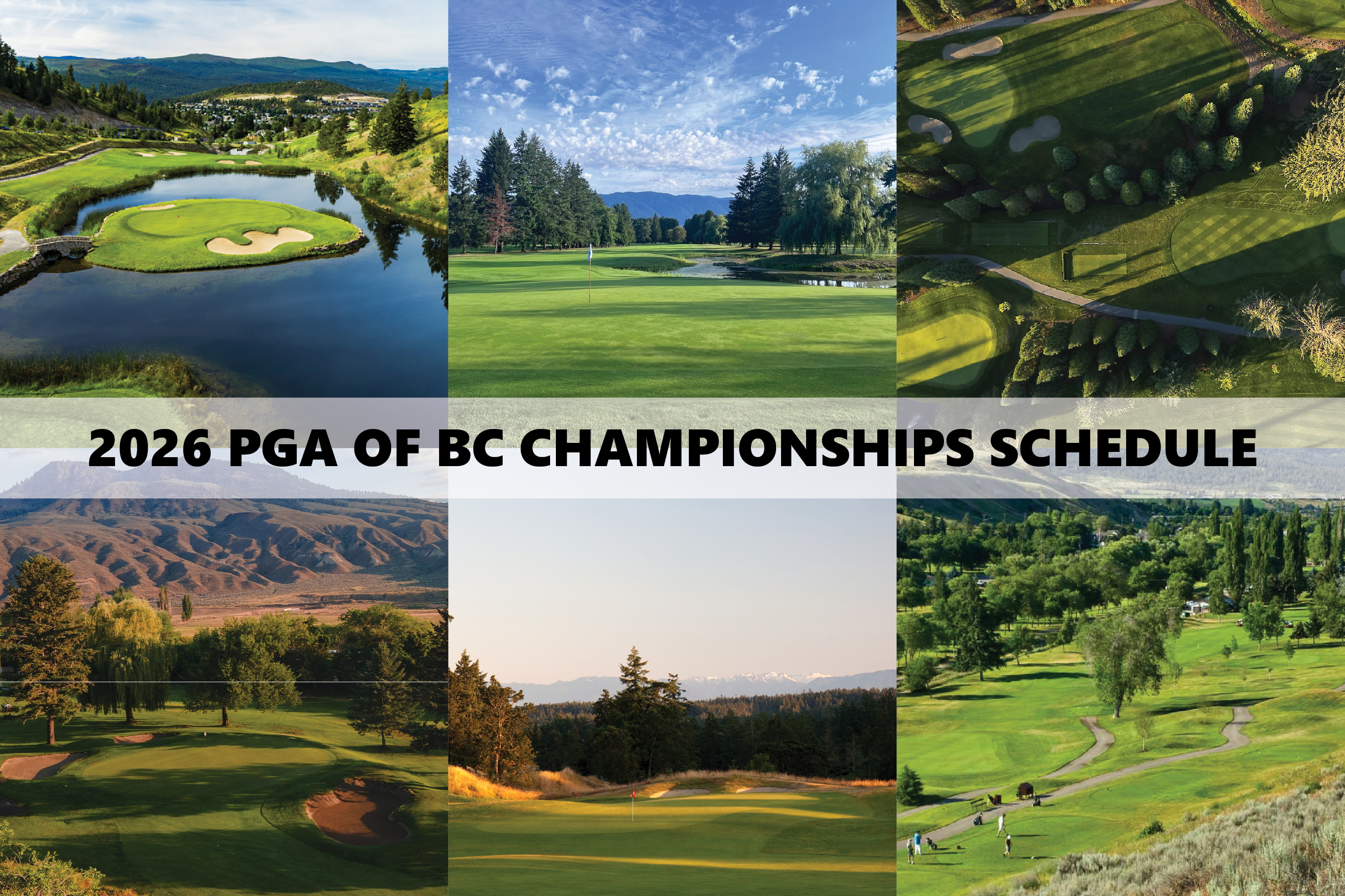 2026 PGA of BC Championships Schedule