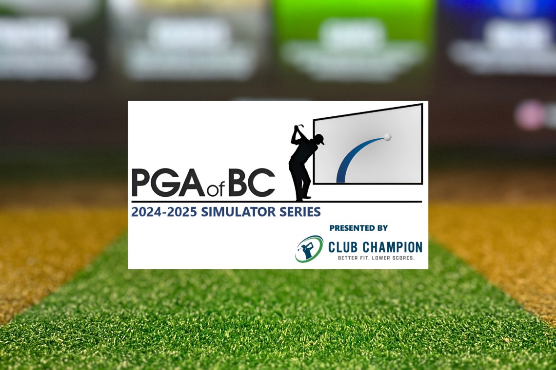 PGA of BC introduces new Simulator Series presented by Club Champion