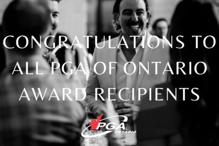 PGA of Ontario announces 2024 Award Recipients
