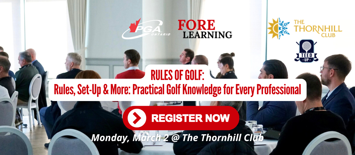 Rules of golf Banner