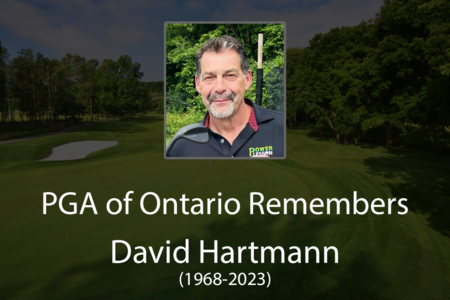 PGA of Ontario Remembers David Hartmann