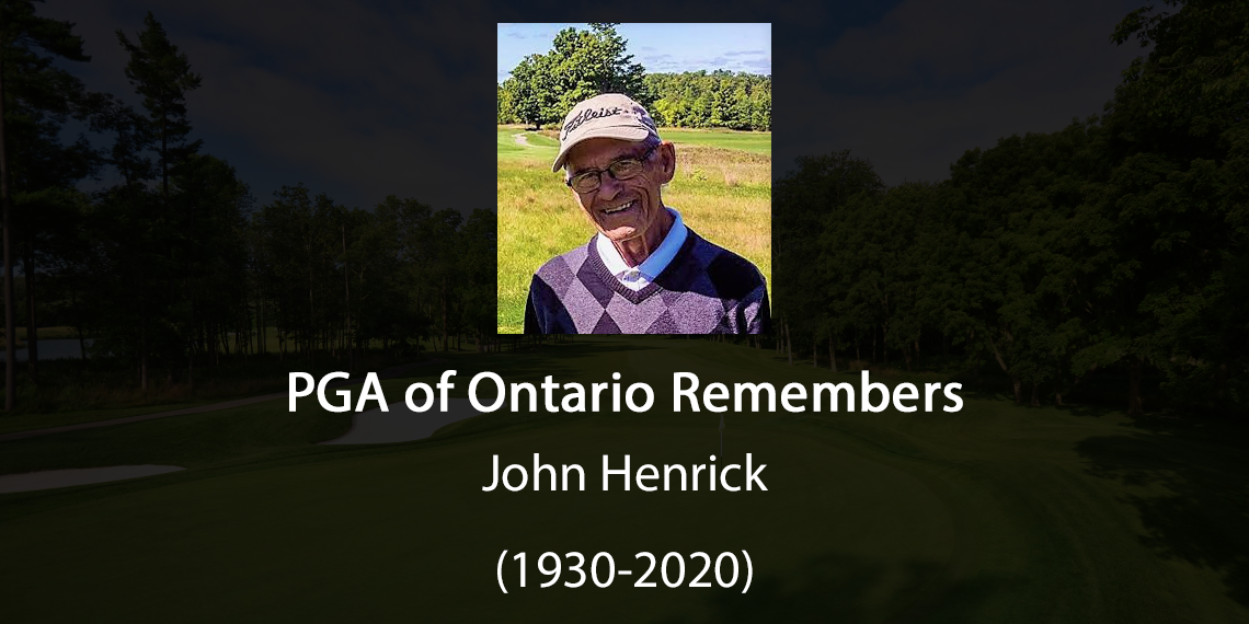 The PGA of Ontario Remembers John Henrick