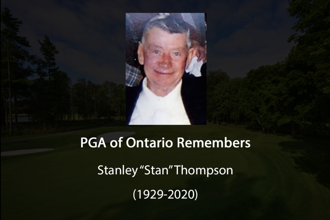 The PGA of Ontario Remembers Stanley Thompson