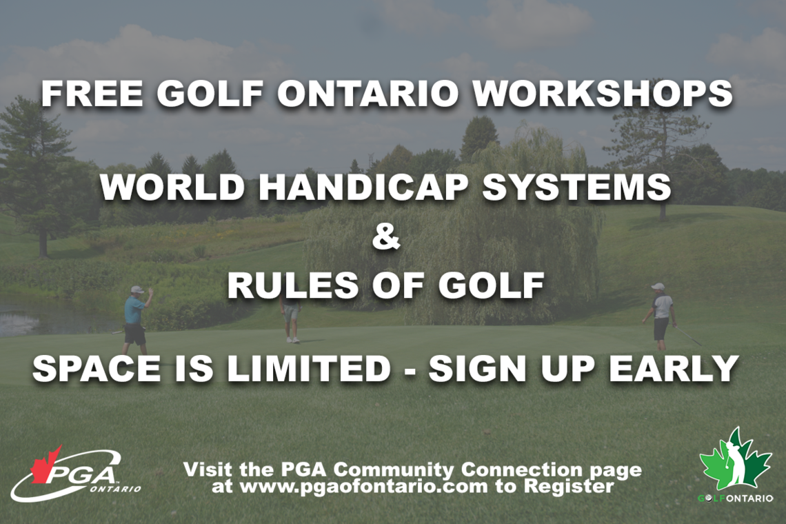 Free Golf Ontario Webinars For PGA Members
