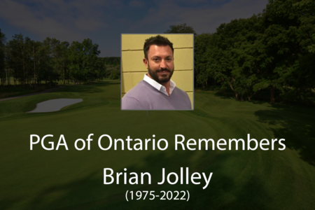 The PGA of Canada Remembers Class "A" Executive Professional - Mr. Brian Jolley (1975-2022)