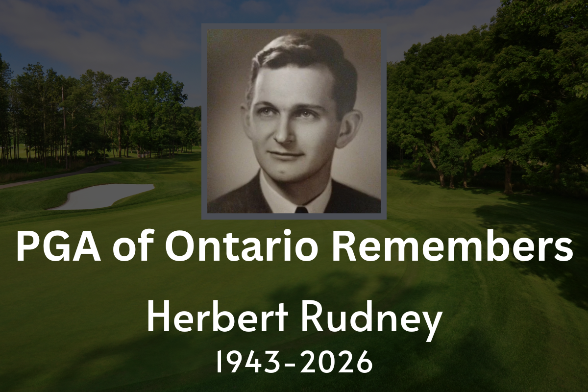 The PGA of Ontario Remembers - Herbert Rudney