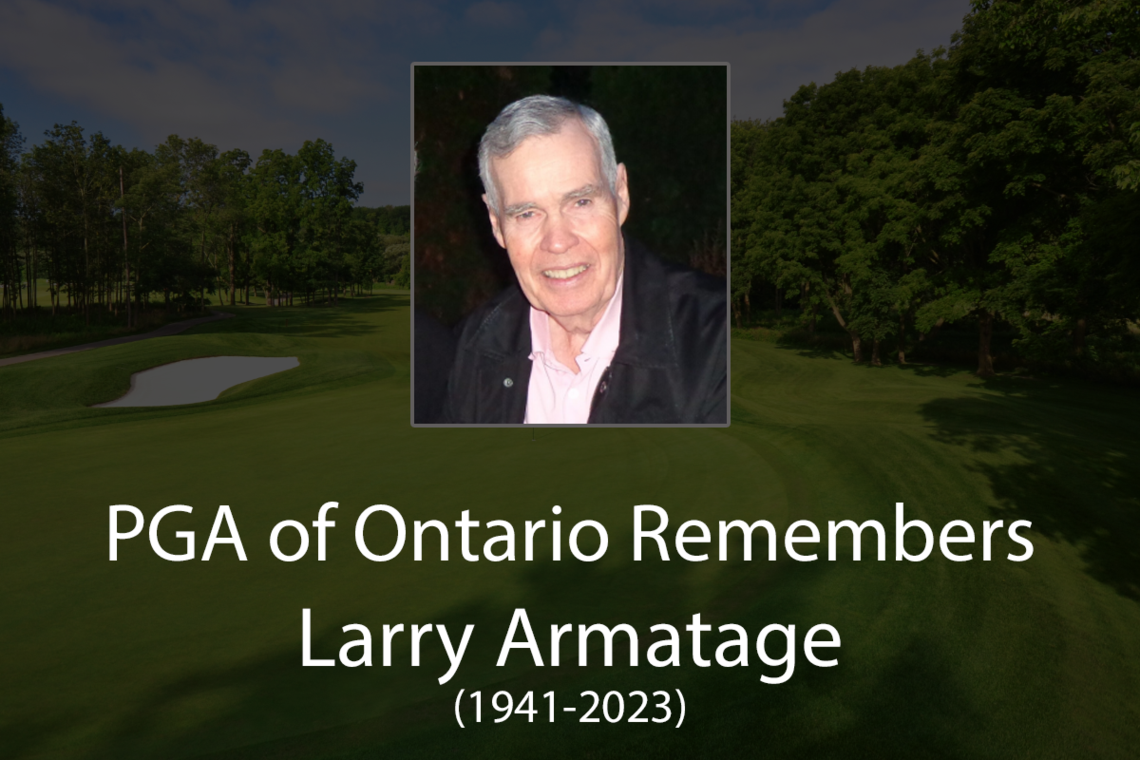 The PGA Remembers Life Professional, Mr. Larry Armatage