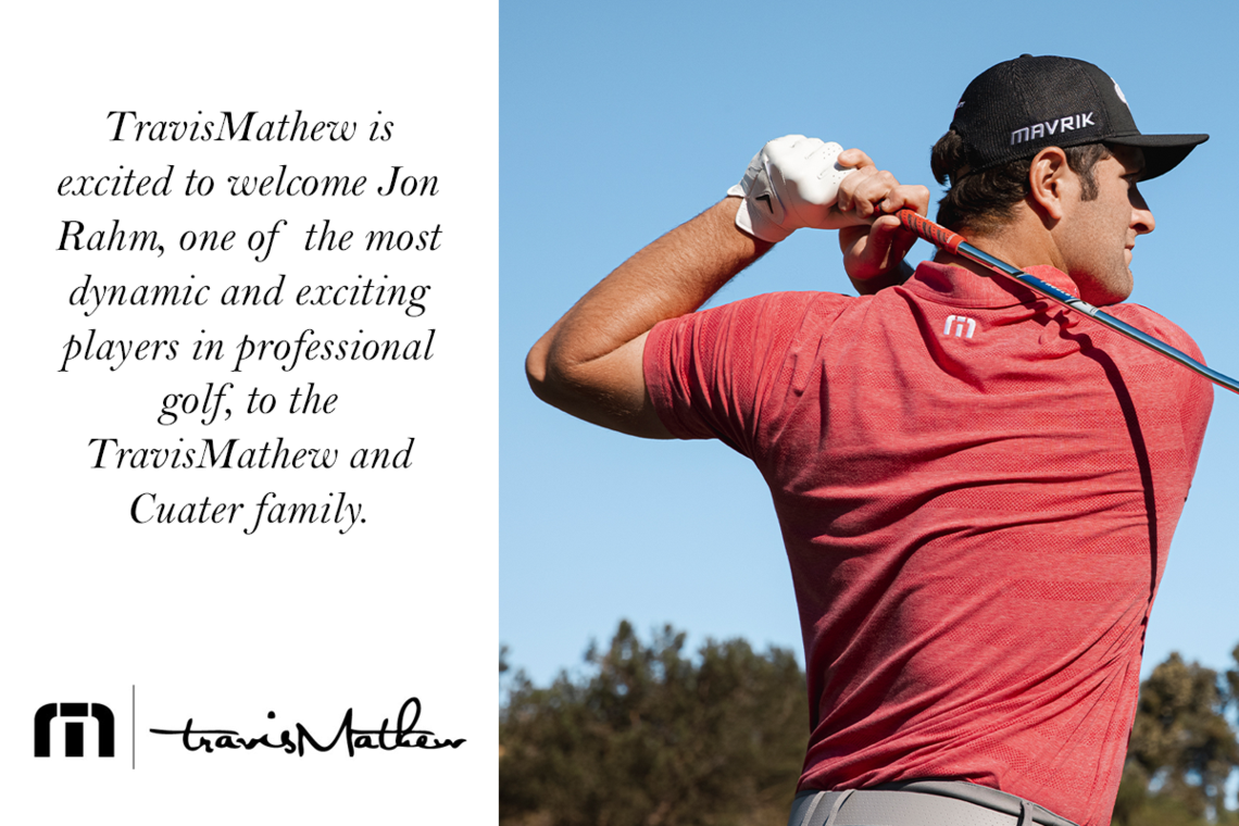 Travismathew Welcomes Jon Rahm To Travismathew Cuater Family Media Centre Pga Of Ontario