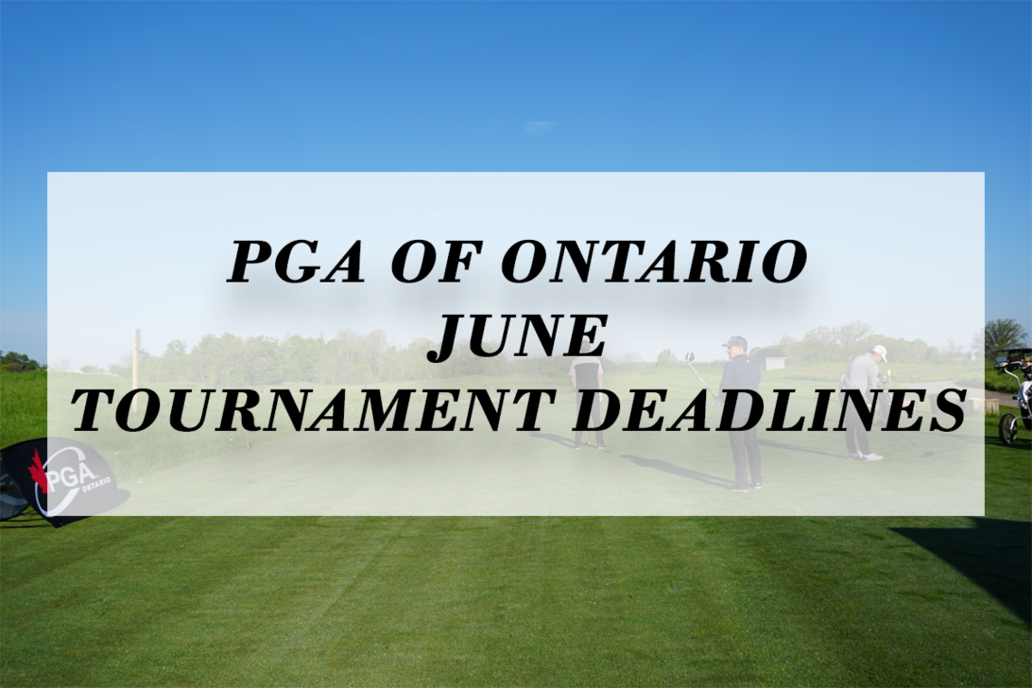 Upcoming June Tournament Deadlines