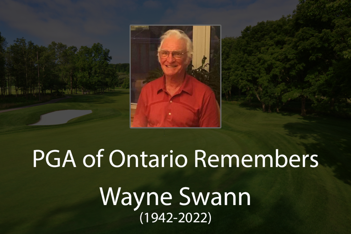 The PGA Remembers Life Professional, Mr. Wayne Swann