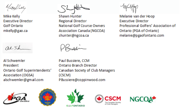 We are golf new signatures May 13 2021
