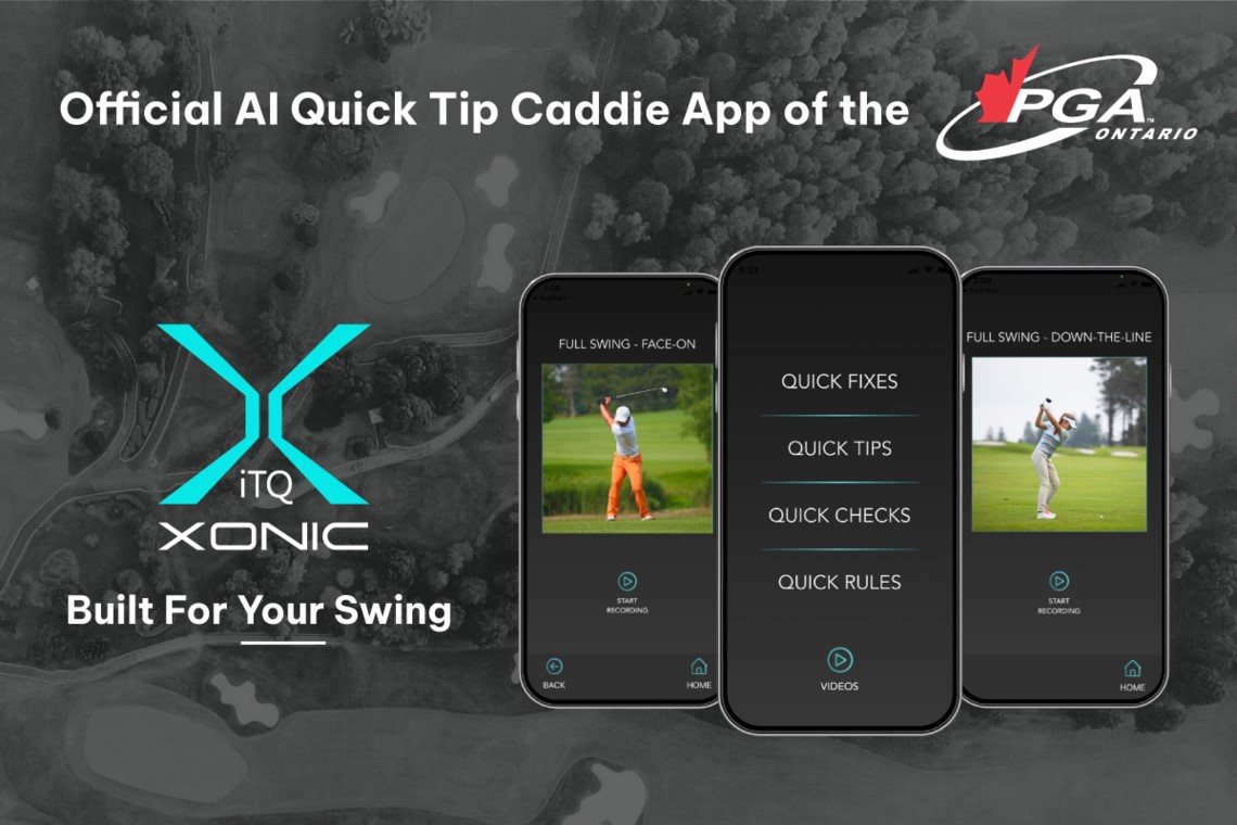 PGA of Ontario recognizes the Xonic ITQ as it's official AI Quick Tip Caddie App