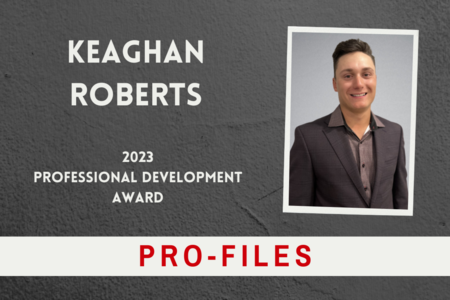 Keaghan Roberts - 2023 Professional Development Award