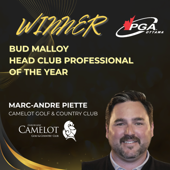 2025 - Club Professional of the Year - Marc Andre zPiette