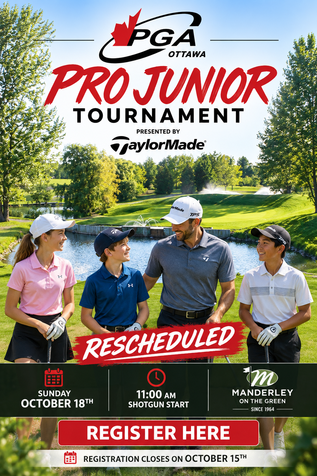 POSTER - Pro Junior Tournament (Rescheduled) - 2026 - Manderley on the Green