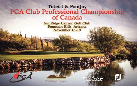 Le championnat des professionnels de club de la PGA du Canada sera disputé en Arizona