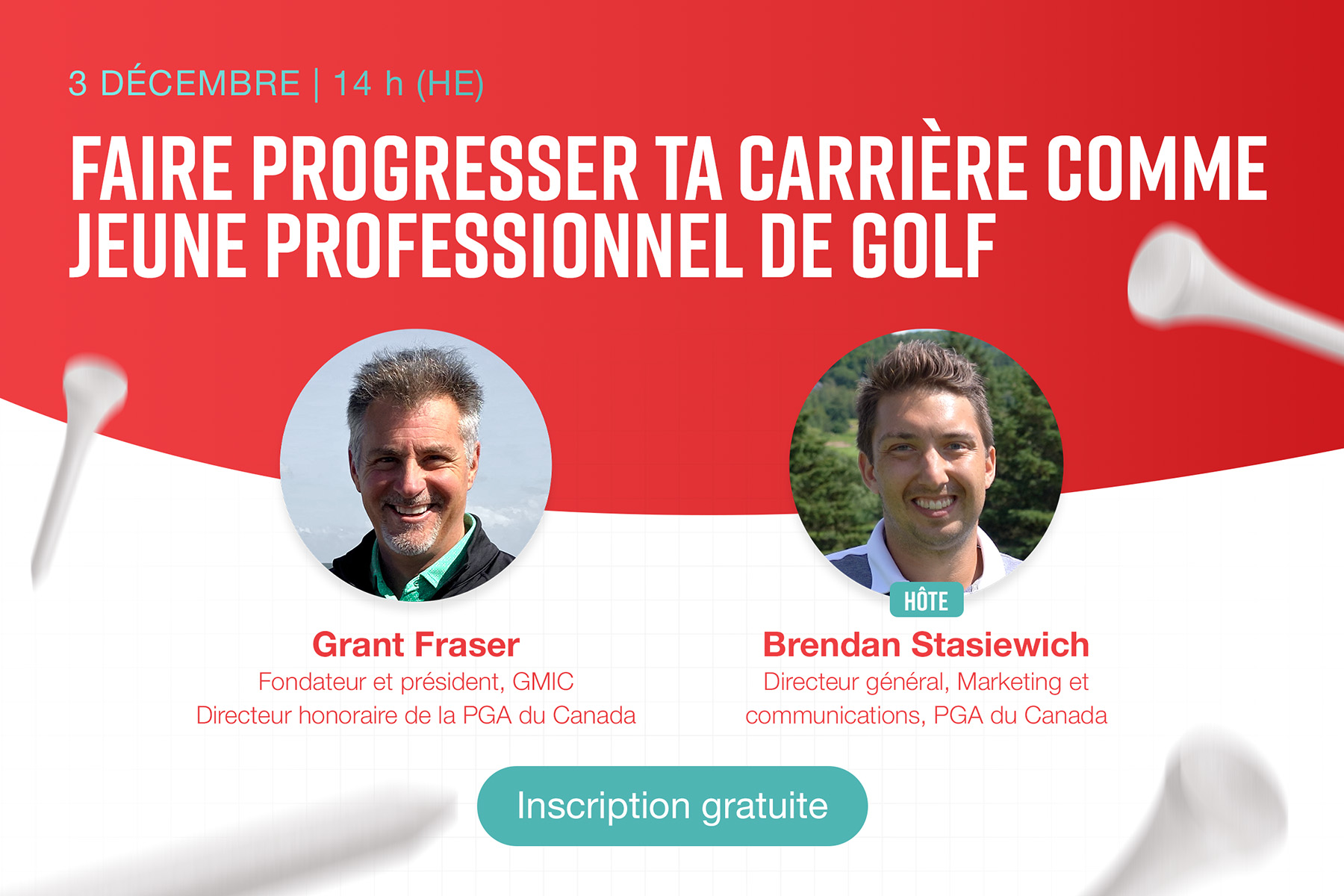 Tee Talks Live - Avancer votre carrière en tant que jeune professionnel(le) du golf