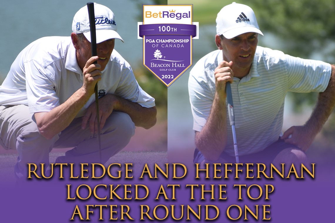 38 years after winning the event, Jim Rutledge again tied atop BetRegal PGA Championship of Canada leaderboard with Wes Heffernan
