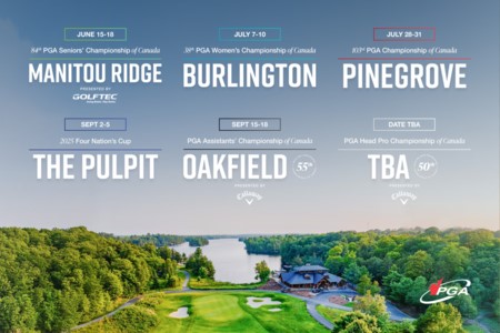 PGA of Canada Announces 2025 Championship Schedule