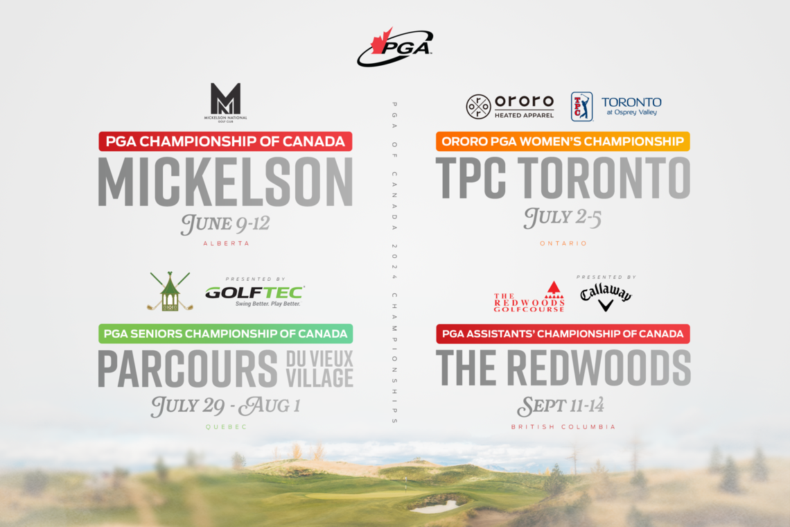 PGA of Canada Announces 2024 Championship Schedule