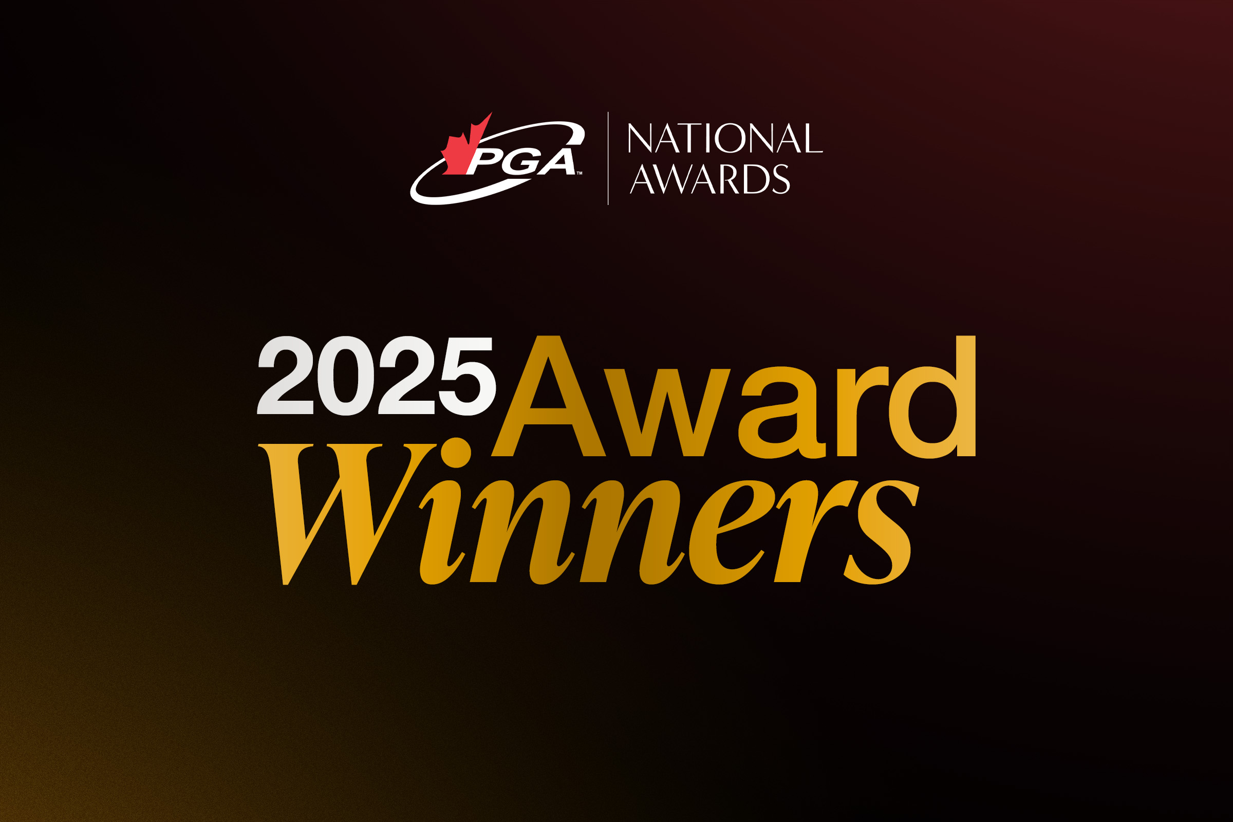 PGA of Canada 2025 National Awards Winners