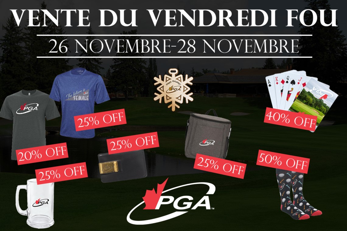 La boutique de la PGA du Canada se prépare à sa première vente du vendredi fou