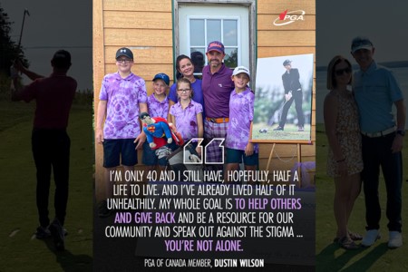 « Vous n'êtes pas seuls. » Un professionnel de la PGA du Canada espère que son histoire en aidera d'autres.