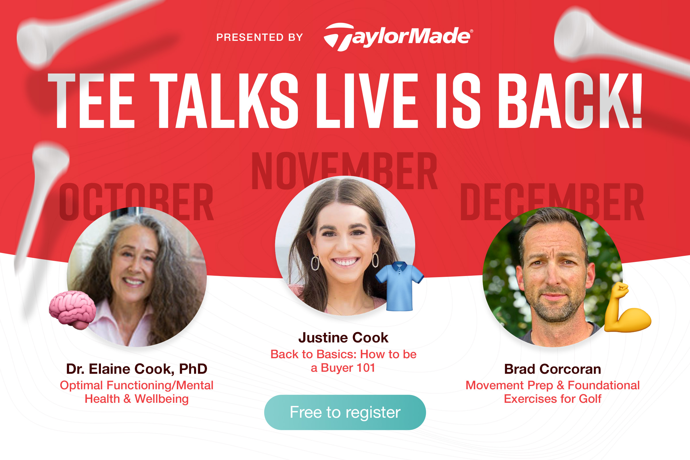 Tee Talks Live presented by TaylorMade is back!
