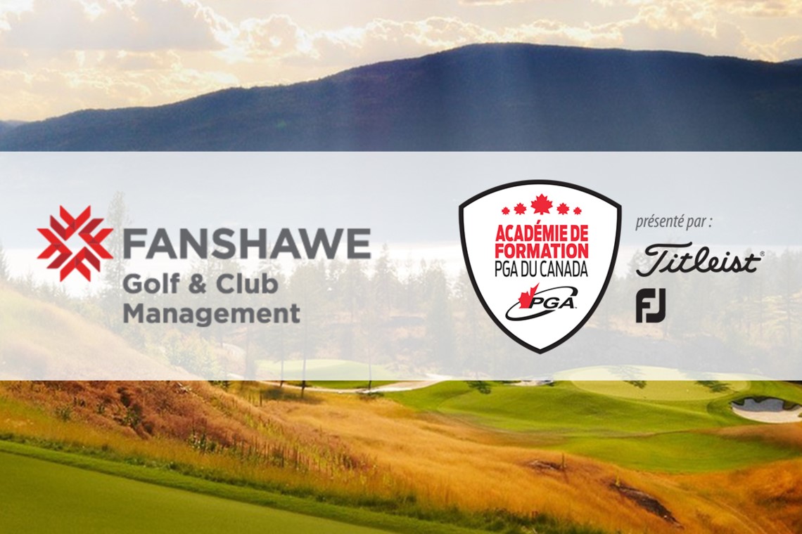 Le Fanshawe College devient un programme reconnu par l'Académie de formation de la PGA du Canada présentée par Titleist et Footjoy.