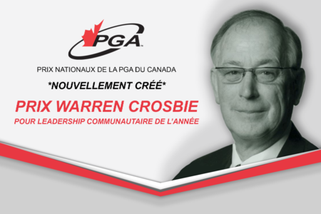 La PGA du Canada lance un nouveau Prix national pour le leadership communautaire