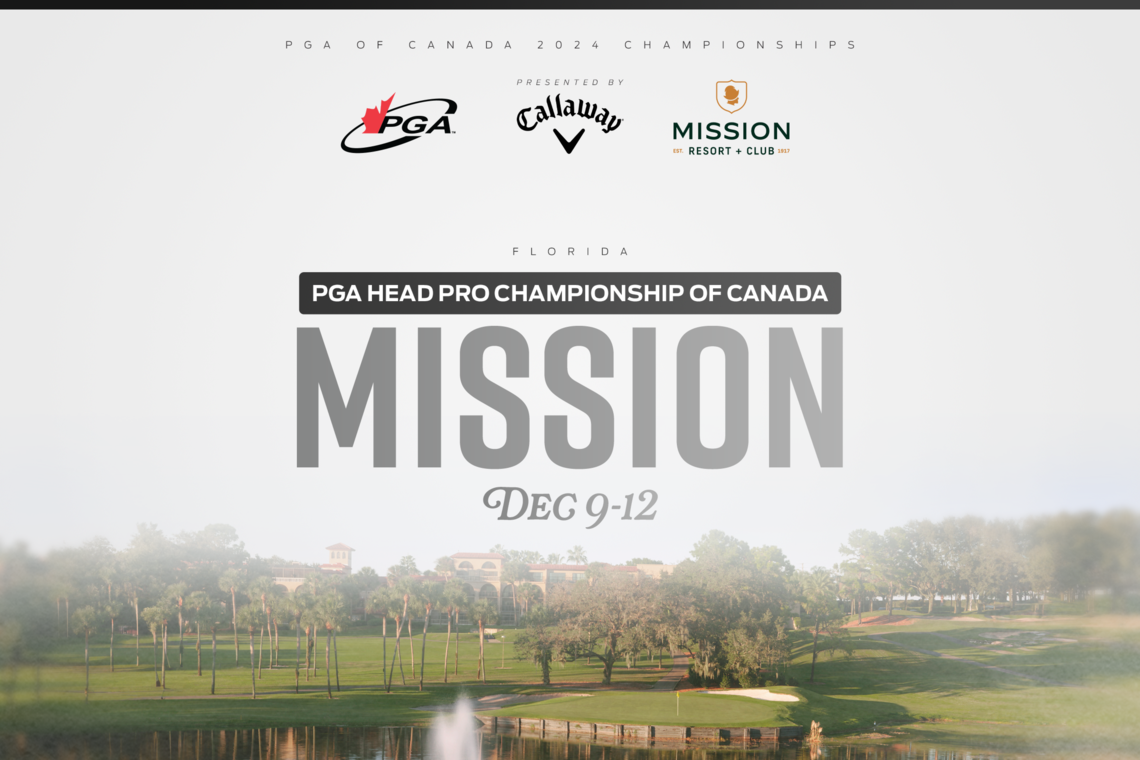 Mission Resort + Club's El Campeón Course to host PGA Head Professional Championship of Canada Presented by Callaway Golf