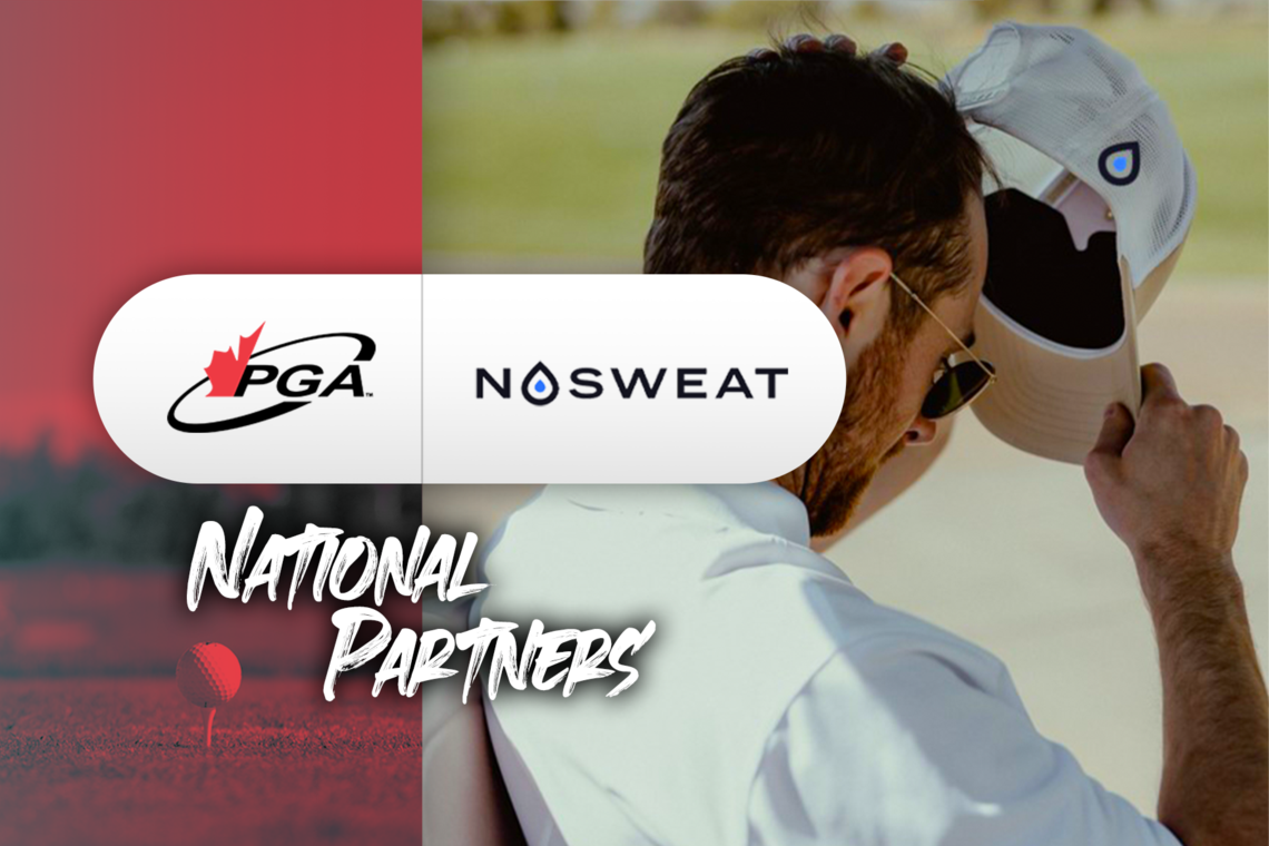 PGA of Canada Renews National Partnership with NoSweat