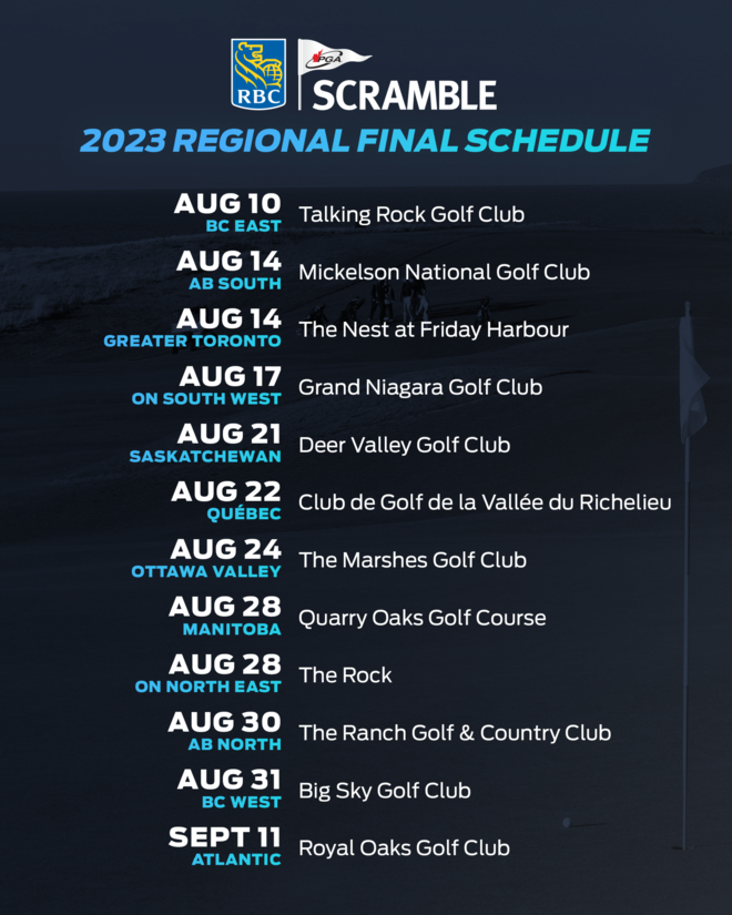 RBC Scramble 2023 Regional Final Schedule