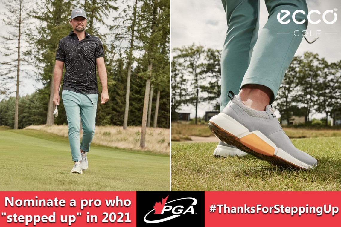 Say #ThanksForStepping Up and Nominate a Pro to win a pair of Ecco Shoes:  Media Centre - PGA of Canada