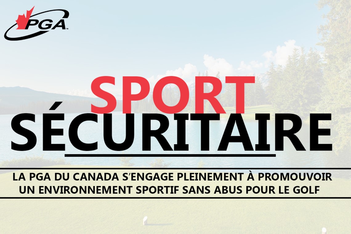 L'engagement de la PGA du Canada envers le sport sécuritaire