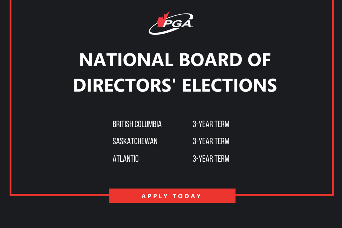 2020 PGA of Canada National Board of Directors’ Elections