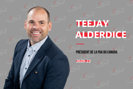 Teejay Alderdice nommé 48e président de la PGA du Canada