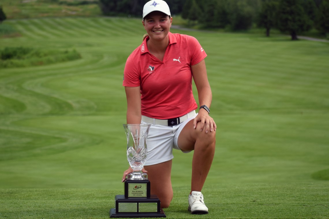 Sarah-Eve Rhéaume remporte la victoire par 3 coups au Championnat féminin ORORO PGA du Canada à Bromont grâce à un incroyable 66 en dernière ronde