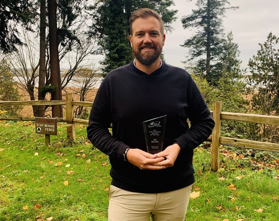 Tim Wilson, récipiendaire du Prix George Knudson enseignant de l’année de la PGA du Canada