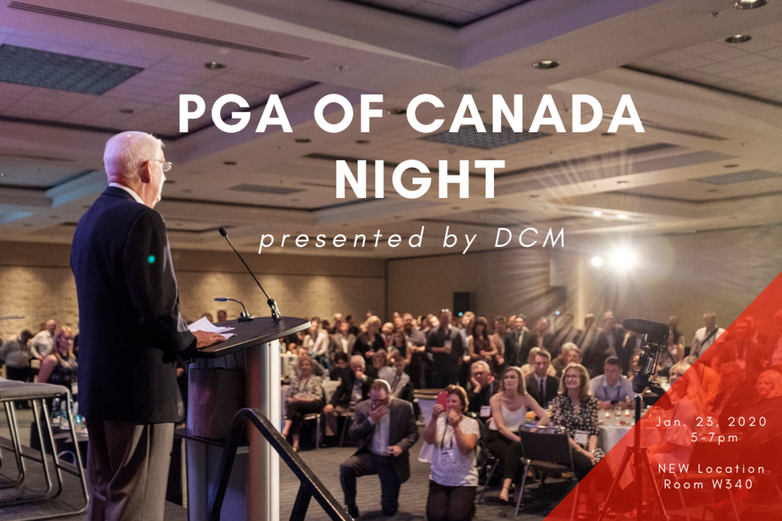 2020 PGA of Canada Night