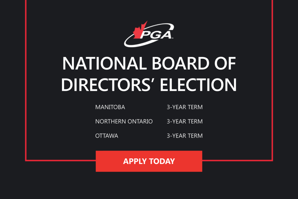 2021 PGA OF CANADA NATIONAL BOARD OF DIRECTORS’ ELECTIONS