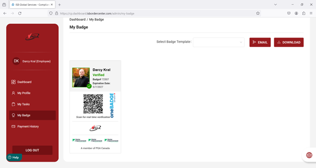 my badage has been issed