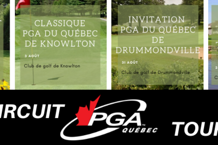 Le Circuit PGA du Québec, des compétitions sous le signe de la prudence sanitaire en 2020