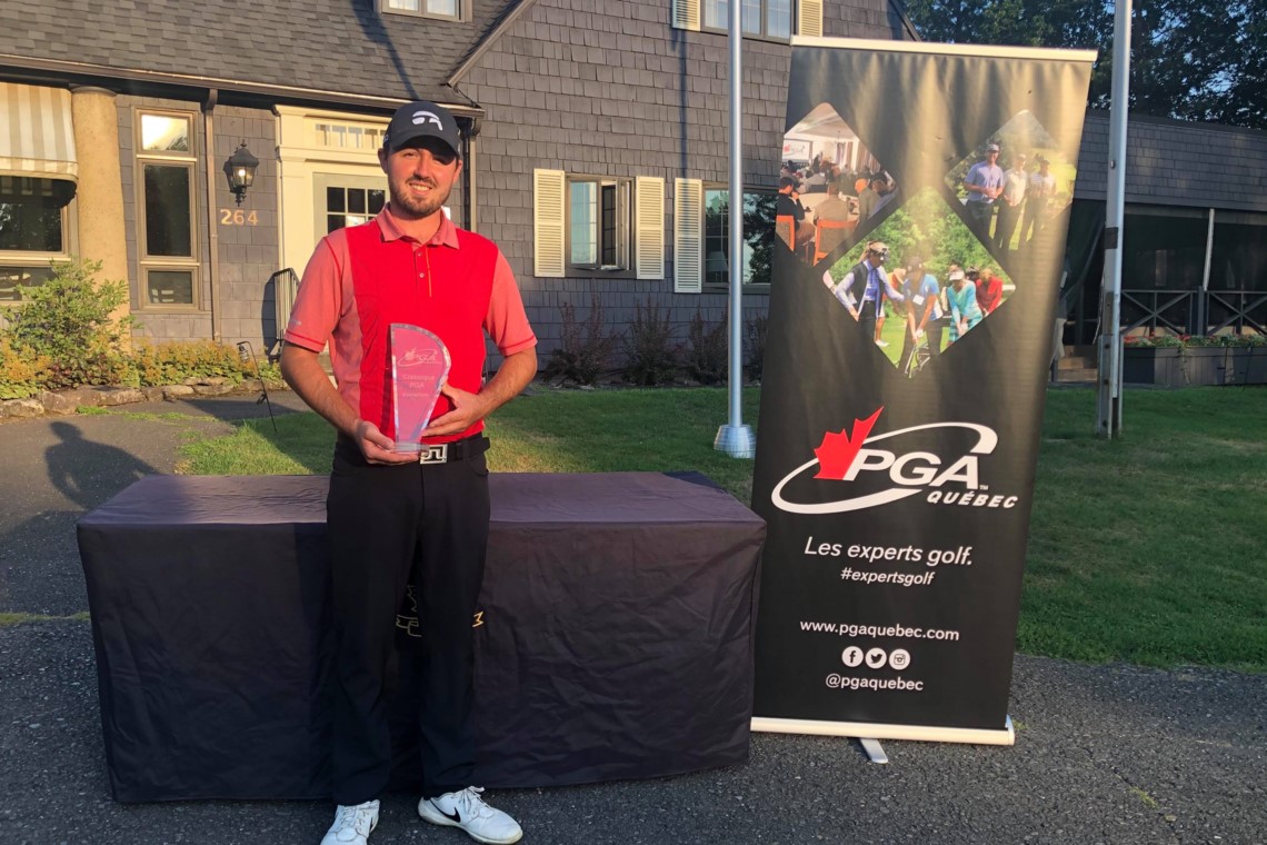 Pierre-Alexandre Bédard remporte la Classique PGA du Québec de Knowlton