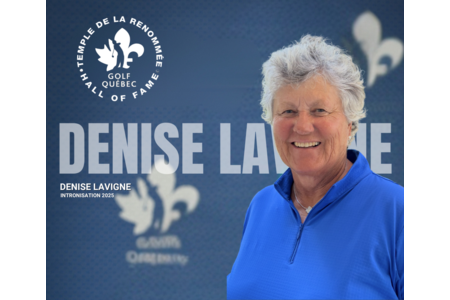 Denise Lavigne intronisée au Temple de la renommée du golf du Québec!