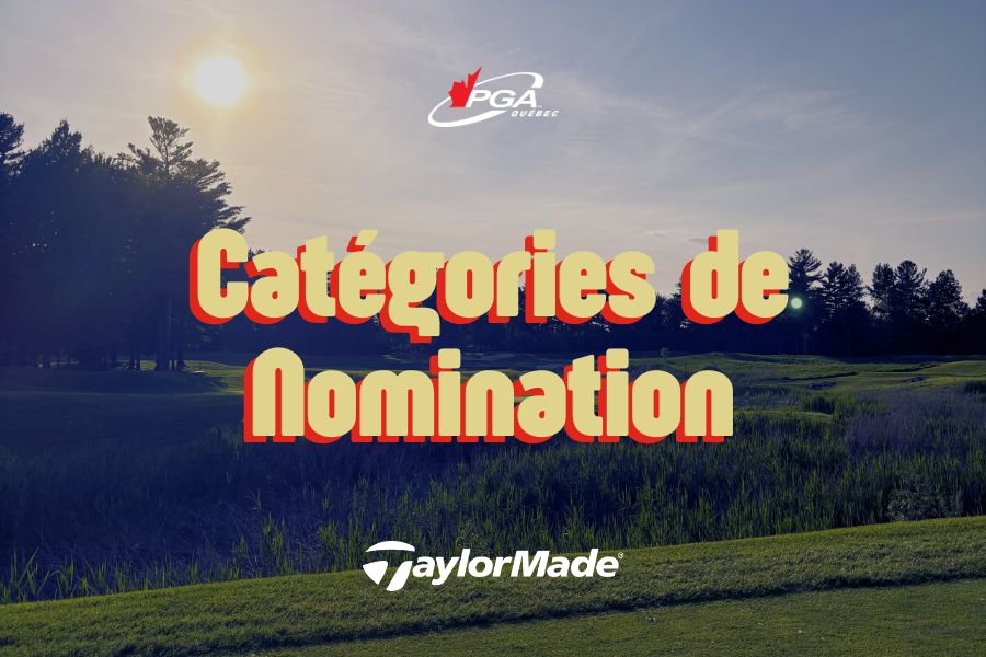 Catégories de nomination 2026