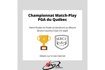 Championnat Match-Play PGA du Québec 2022