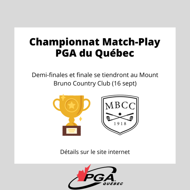 Championnat Match-Play PGA du QuébecFRAN